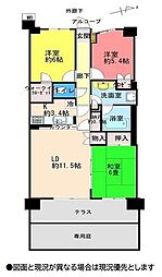 グランシンフォニア戸田公園 3LDKの間取図画像