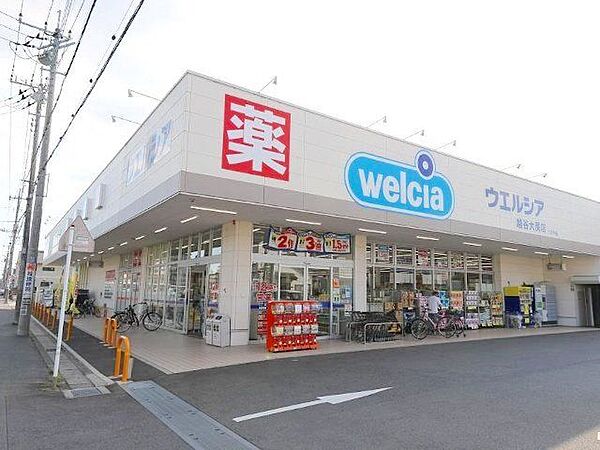 ウエルシア越谷大房店 徒歩6分。 456m