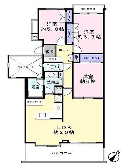 南東向きバルコニーで陽当たり良好。LDKは20帖の広々空間。新規リフォーム済の綺麗なお部屋で新生活をスタートできます。