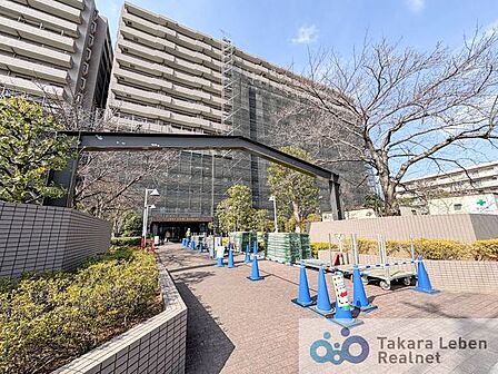 マンションエントランスです。落ち着いた温かみのある色調で、住む人をやさしく迎えてくれます。広々とした高級感溢れるエントランスが、ワンランク上の生活をお約束致します。