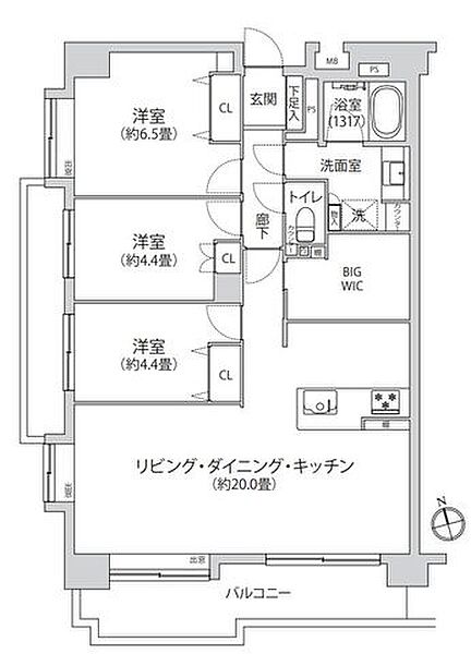 間取りを拡大表示