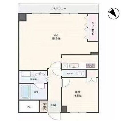 南西向きバルコニーに面した明るいLDK。調理に集中できる独立キッチン。