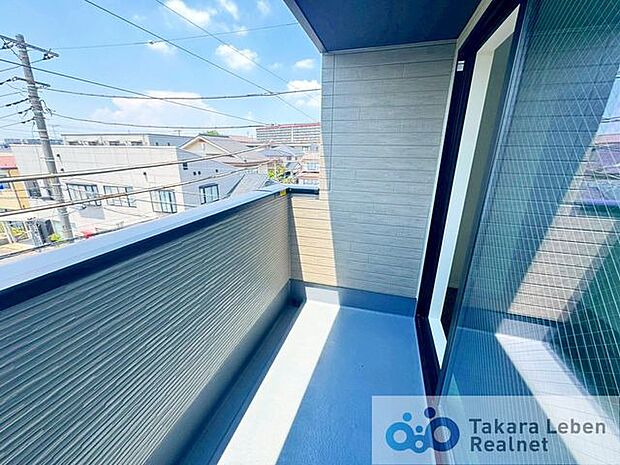 風通しが良く、お洗濯物も早く乾きそうです。毎日のお洗濯が楽しみになりそうです。