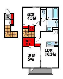 グラシュージャルダン 2階