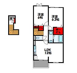 クレアーレ 2階