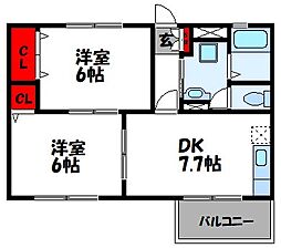 フラワーコーポ 2階/202