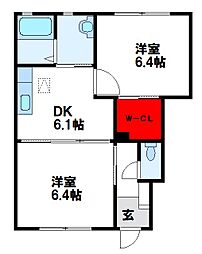 ディアスガーデン二番館 1階/102