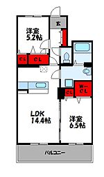 メゾンドロゼ 4階/-