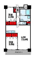 イーグレット 6階/602