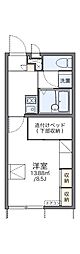 レオパレスコンフォート 1Kの間取図画像