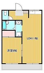 シャンリジェール 1LDKの間取図画像