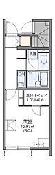 レオネクストオーガスタコート 1Kの間取図画像