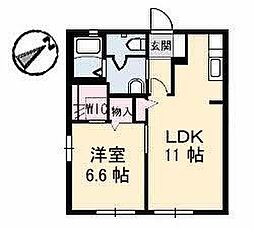 アレックス 1LDKの間取図画像