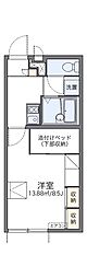 レオパレス大山 1Kの間取図画像