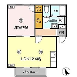 GooD-ONE 1LDKの間取図画像