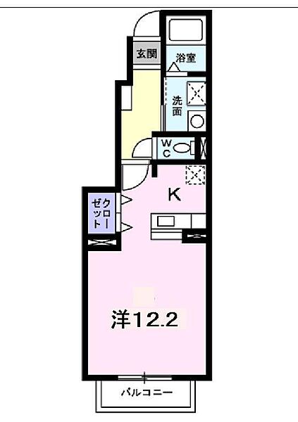 プラージュベル ｜鳥取県境港市明治町(賃貸アパート1R・1階・32.90㎡)の写真 その3