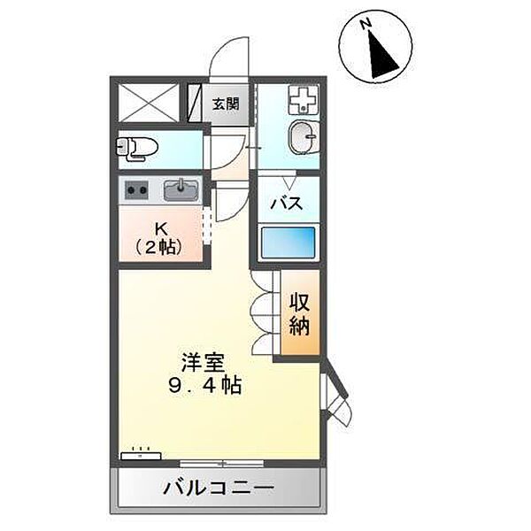 鳥取県米子市西福原 6丁目(賃貸アパート1R・2階・30.00㎡)の写真 その2