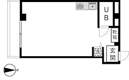 ソフィア本郷 3階ワンルームの間取り