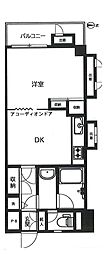 ジュネス本郷 1DKの間取図画像
