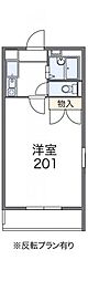 東武野田線 鎌ケ谷駅 徒歩2分の賃貸アパート 3階1Kの間取り