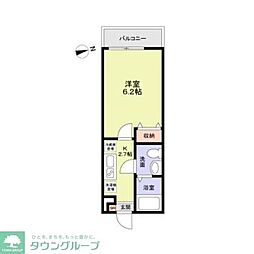 ＲＡＹＳ　ＭＡＴＳＵＤＯ 1階1Kの間取り