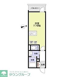 ＲＡＹＳ　ＭＡＴＳＵＤＯ 3階ワンルームの間取り