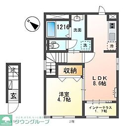 間取図画像 1LDK