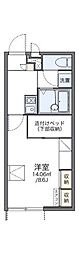 レオパレスサクラ2 1Kの間取図画像