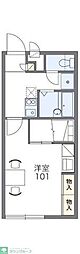 レオパレスマスダ 1Kの間取図画像
