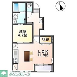 エスペランサ 1LDKの間取図画像