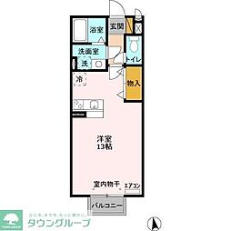 カリーナカーサ ワンルームの間取図画像