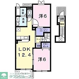 セブン・グロリアス4 2LDKの間取図画像