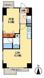 MA-サクラ 1LDKの間取図画像