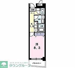 ガーデンフォート公津の杜 1Kの間取図画像