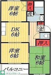 ハイムみやぼり 3DKの間取図画像