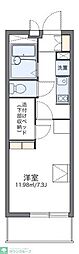 レオパレスエターナル1 1Kの間取図画像
