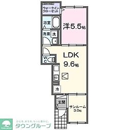グランテラス 1LDKの間取図画像