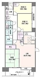 川口パーク・ホームズセンターコート 3LDKの間取図画像