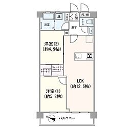 間取図画像 2LDK