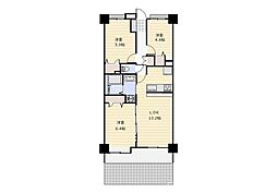ライオンズマンション朝霞台南 3LDKの間取り