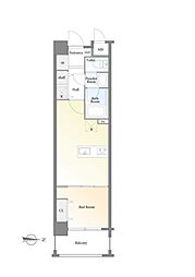 デュオ・スカーラ上野 1LDKの間取図画像