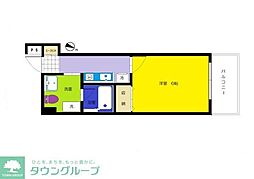 SsK9ランドワールド中川9号館 1Kの間取図画像