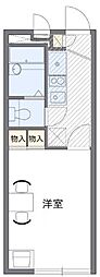 レオパレスグリーンライト 1Kの間取図画像