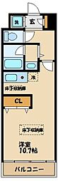 ヴィヴァーチェあざみ野 ワンルームの間取図画像