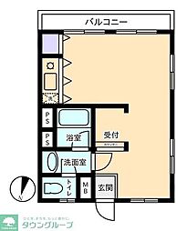 第一松美 ワンルームの間取図画像