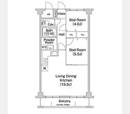COMFORIAたまプラーザ 2SLDKの間取図画像