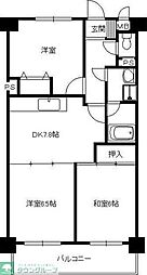 メディコーポ都筑 3DKの間取図画像