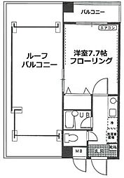 リポザーレ仲町台 1Kの間取図画像