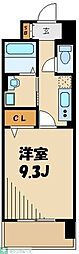 カーサグランデ 1Kの間取図画像