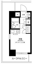 プリオール綱島壱番館 ワンルームの間取図画像